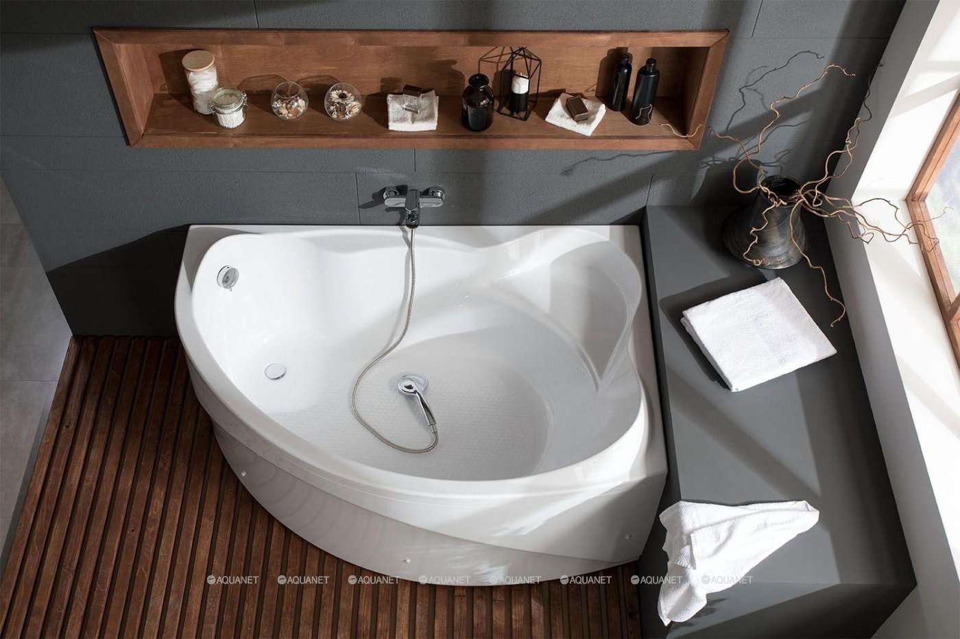 Акриловая ванна Aquanet Jamaica 160x100 L (с каркасом)