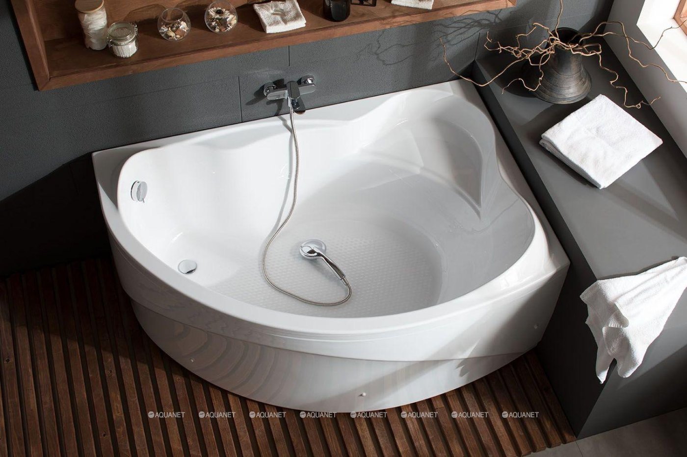 Акриловая ванна Aquanet Jamaica 160x100 L (с каркасом)